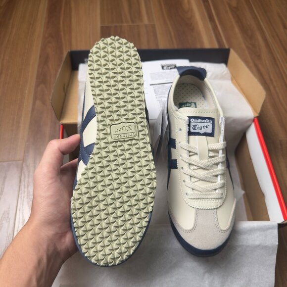 Onitsuka Tiger MEXICO 66 Sneaker Athletic BIRCH PEACOAT Unisex - Picture 4 of 5